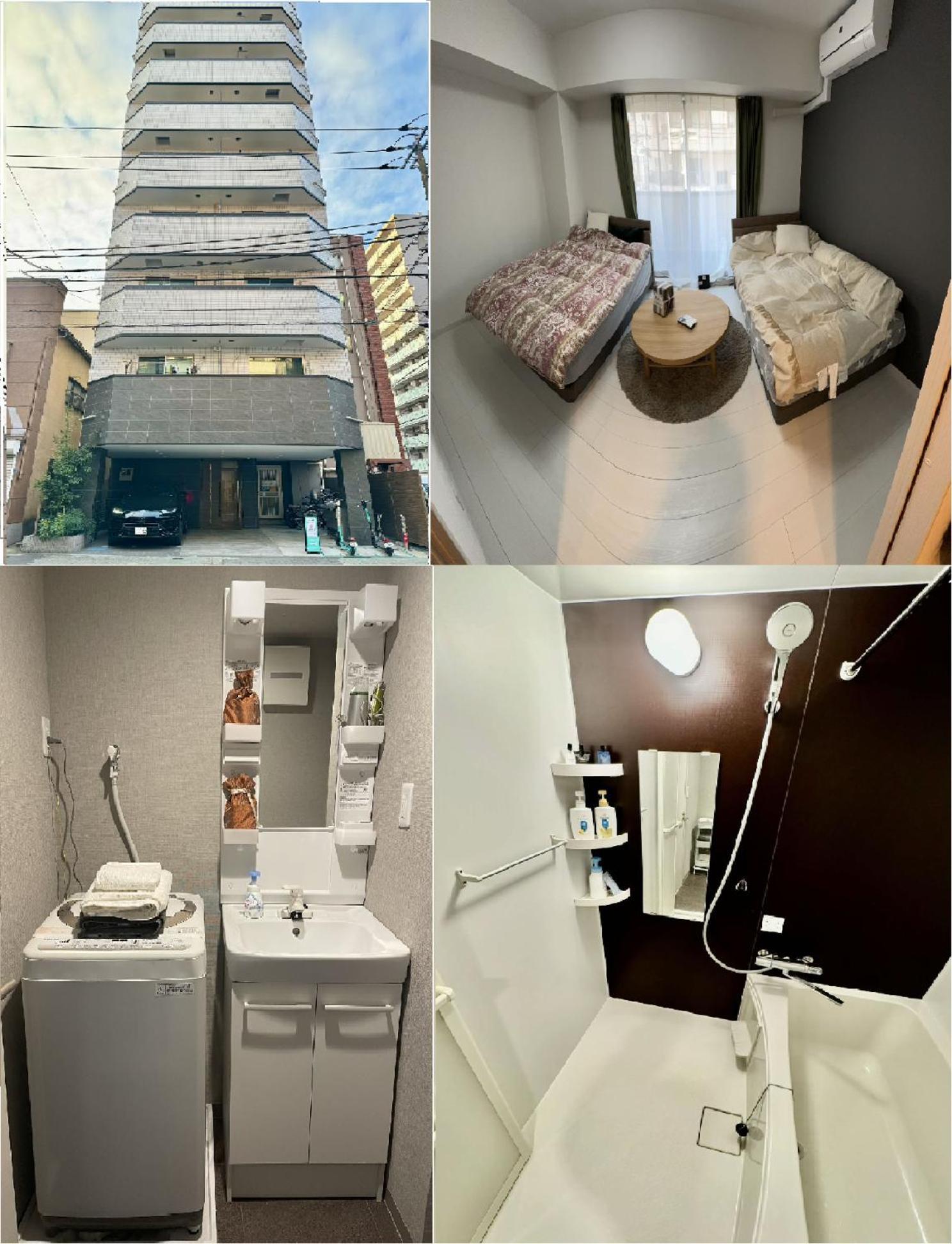 Calum Asakusa Imado Tokyoカルム浅草今戸ツインルーム新築民泊東京浅草隅田川今戸神社近くスカイツリー見えるコンビニコインランドリー近くある浅草駅まで徒歩圏内アクセス便利成田空港羽田空港銀座渋谷東京駅直通 อพาร์ทเม้น โตเกียว